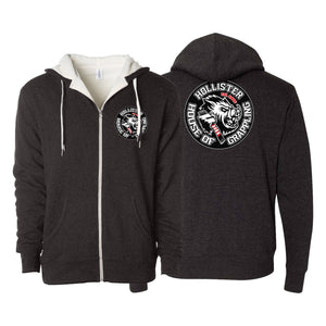 Hollister House of Grappling Sherpa Lined Zip-Up Hoodie #8184 B