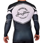 Oranday bros jiu jitsu Academy Rash Guards Black/White #8185 A