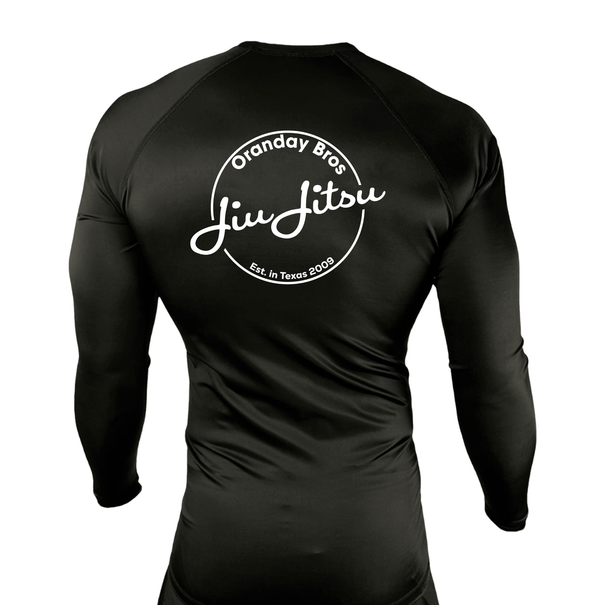 Oranday bros jiu jitsu All Black Rash Guards Long Sleeves #8185 A