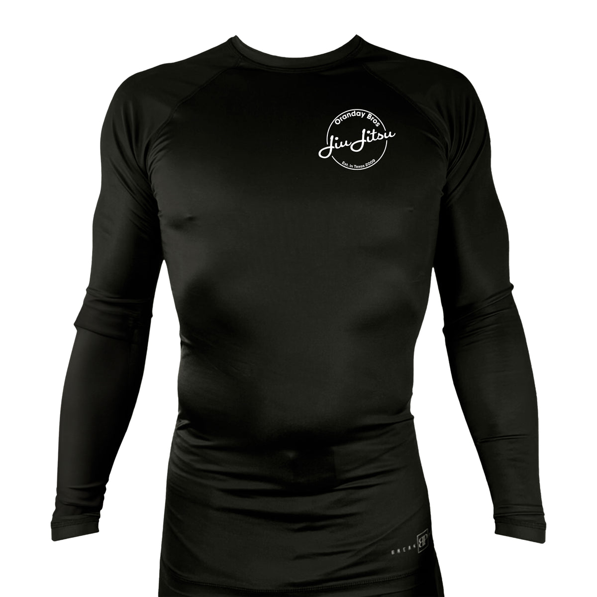 Oranday bros jiu jitsu All Black Rash Guards Long Sleeves #8185 A