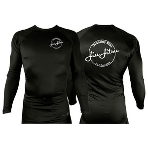 Oranday bros jiu jitsu All Black Rash Guards Long Sleeves #8185 A