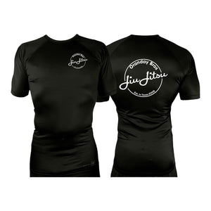 Oranday bros jiu jitsu All Black Rash Guards Short Sleeves #8185 A