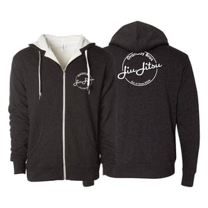 Oranday bros jiu jitsu Sherpa Lined Zip-Up Hoodie #8185 A