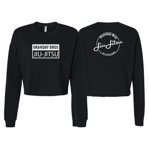 Oranday bros jiu jitsu Women's Cropped Crewneck Sweatshirt #8185 C
