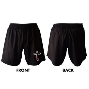 Faith and Fitness All Black Shorts 2.0 #8186 A