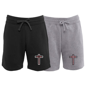Faith and Fitness Sweat Shorts #8186 A