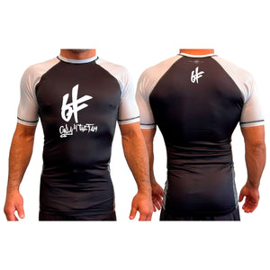 Only4theFam All Black Ranked Short Sleeve Rash Guards #8187 A