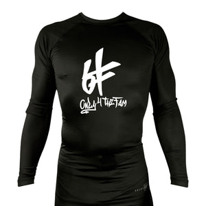 Only4theFam All Black Rash Guards Long Sleeves #8187 A