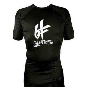 Only4theFam All Black Rash Guards Short Sleeves #8187 A