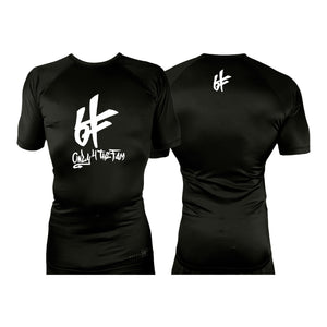 Only4theFam All Black Rash Guards Short Sleeves #8187 A