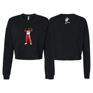 Only4theFam Women's Cropped Crewneck Sweatshirt #8187 C