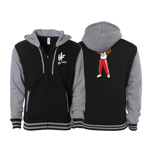 Only4theFam Varsity Zip-Up Hoodies #8187 D