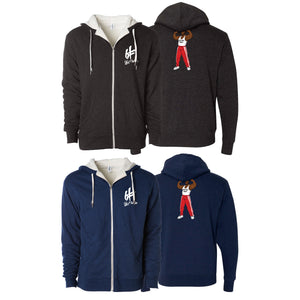 Only4theFam Sherpa Lined Zip-Up Hoodie #8187 D