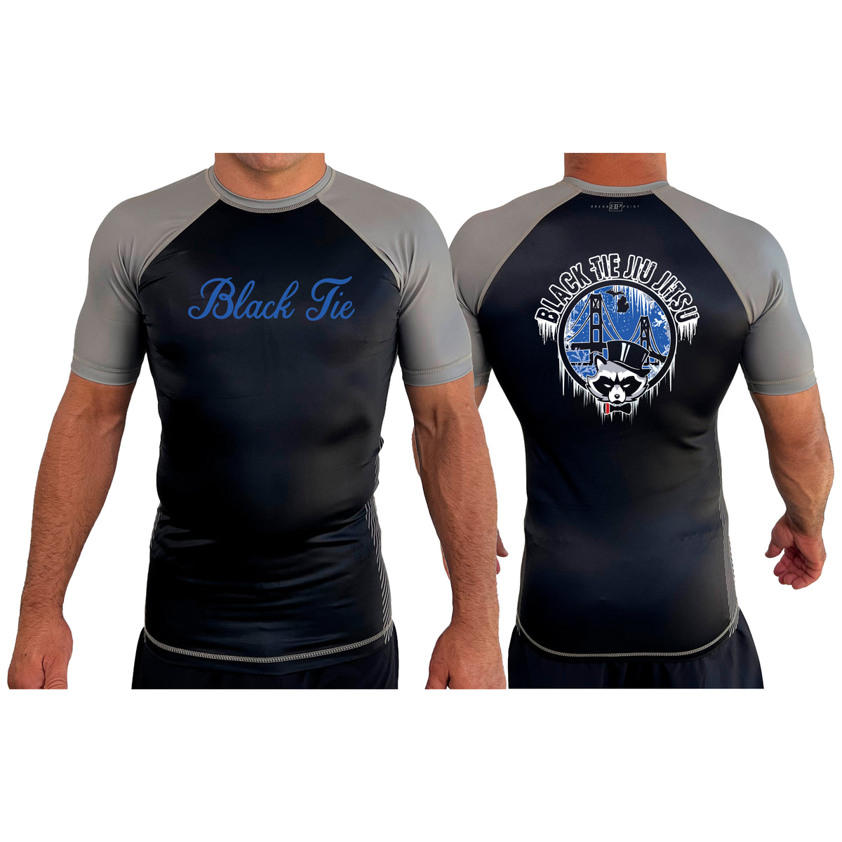 Hayastan Grappling Academy All Black Ranked Short Sleeve Rash Guards #8188 A