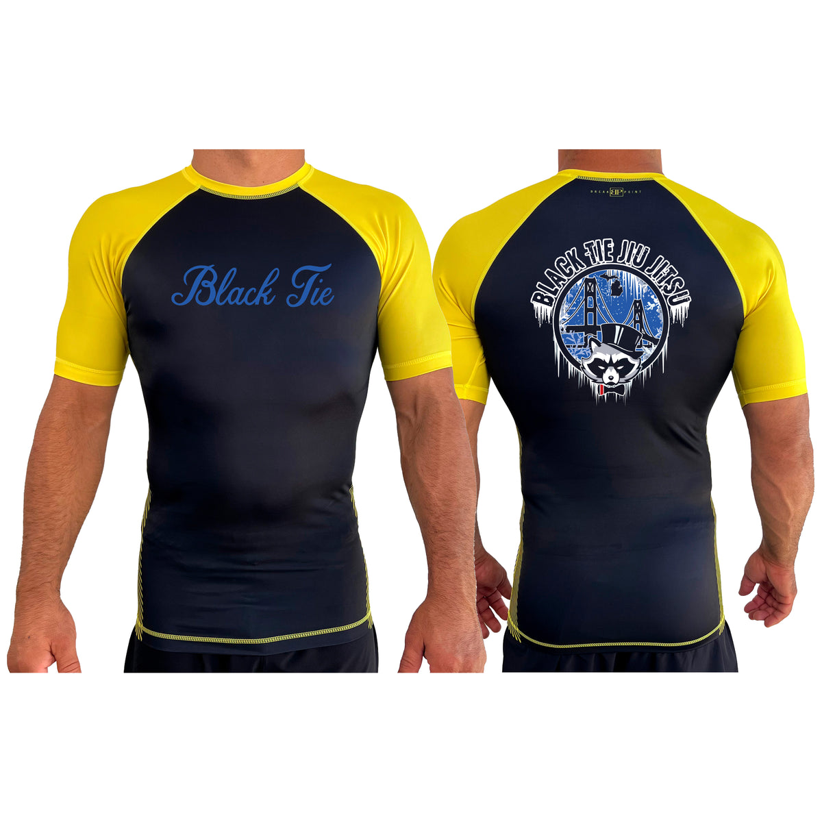 Hayastan Grappling Academy All Black Ranked Short Sleeve Rash Guards #8188 A