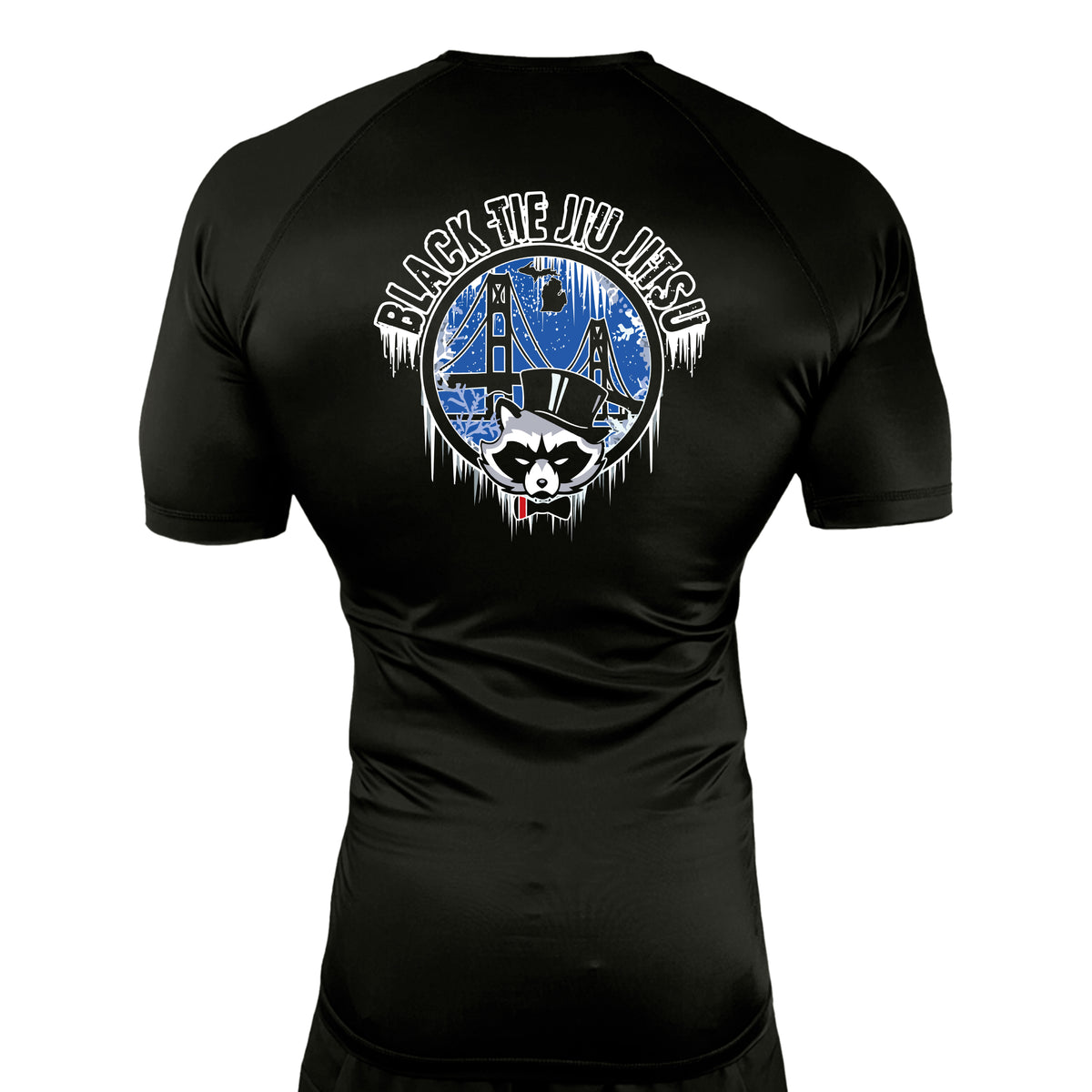 Hayastan Grappling Academy All Black Rash Guards Short Sleeves #8188 A