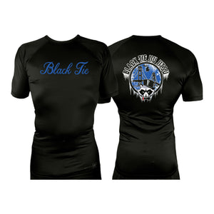 Hayastan Grappling Academy All Black Rash Guards Short Sleeves #8188 A