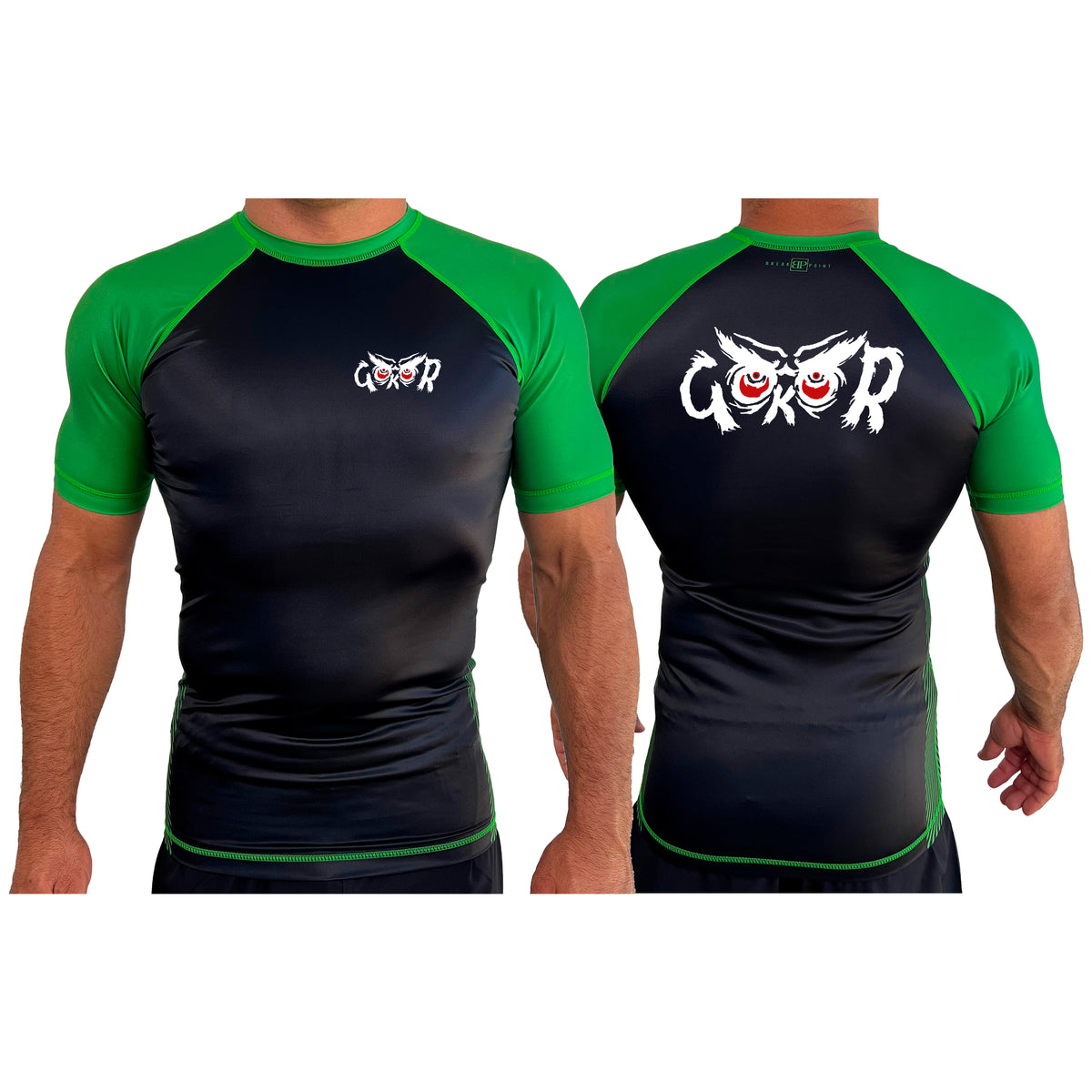 Hayastan Grappling Academy All Black Ranked Short Sleeve Rash Guards #8188 B