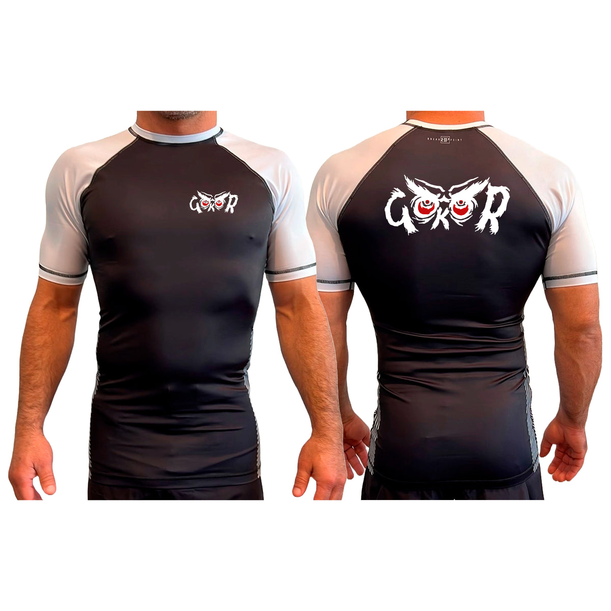 Hayastan Grappling Academy All Black Ranked Short Sleeve Rash Guards #8188 B
