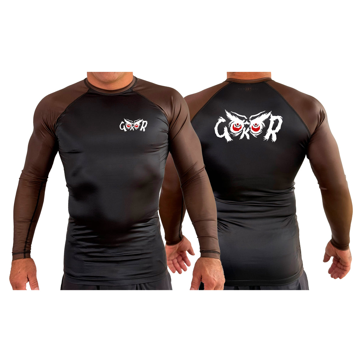 Hayastan Grappling Academy All Black Ranked Long Sleeve Rash Guards #8188 B