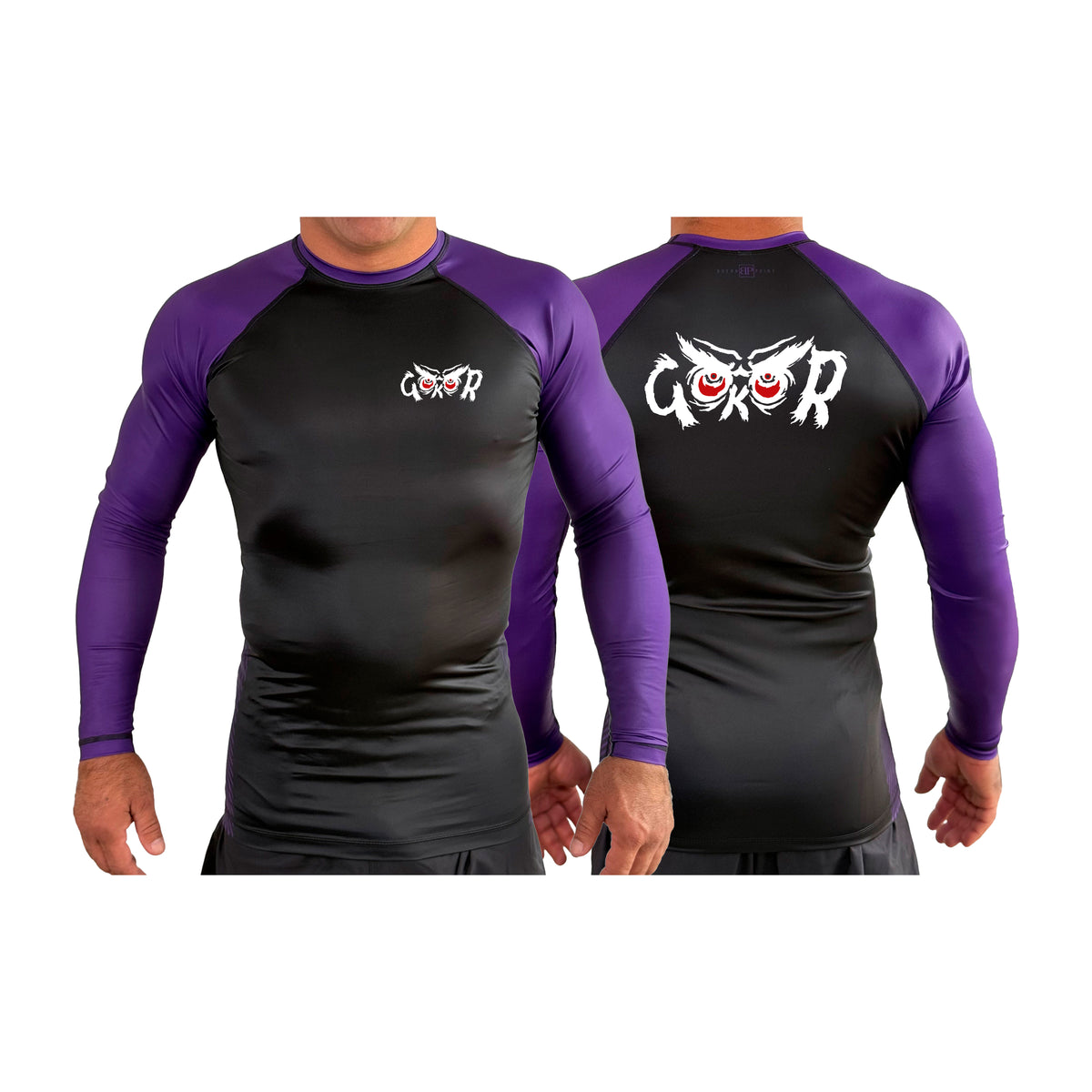 Hayastan Grappling Academy All Black Ranked Long Sleeve Rash Guards #8188 B