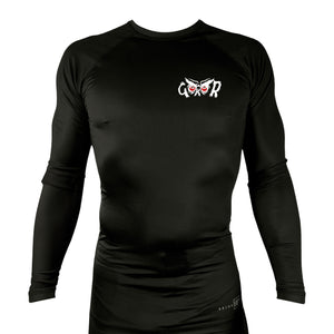 Hayastan Grappling Academy All Black Rash Guards Long Sleeves #8188 B