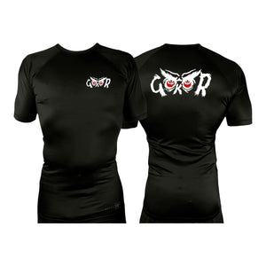 Hayastan Grappling Academy All Black Rash Guards Short Sleeves #8188 B