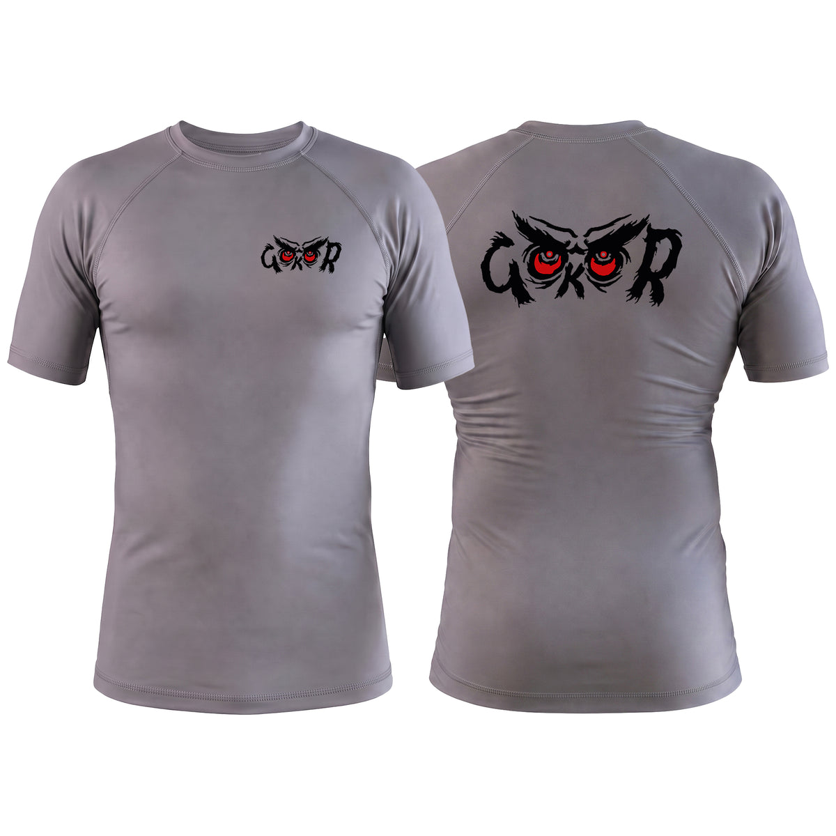 Hayastan Grappling Academy Gray Rash Guards Short Sleeve #8188 B
