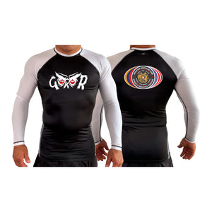 Hayastan Grappling Academy All Black Ranked Long Sleeve Rash Guards #8188 C