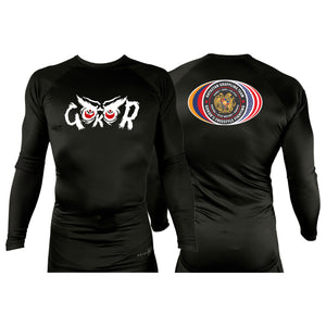 Hayastan Grappling Academy All Black Rash Guards Long Sleeves #8188 C