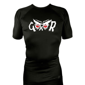 Hayastan Grappling Academy All Black Rash Guards Short Sleeves #8188 C