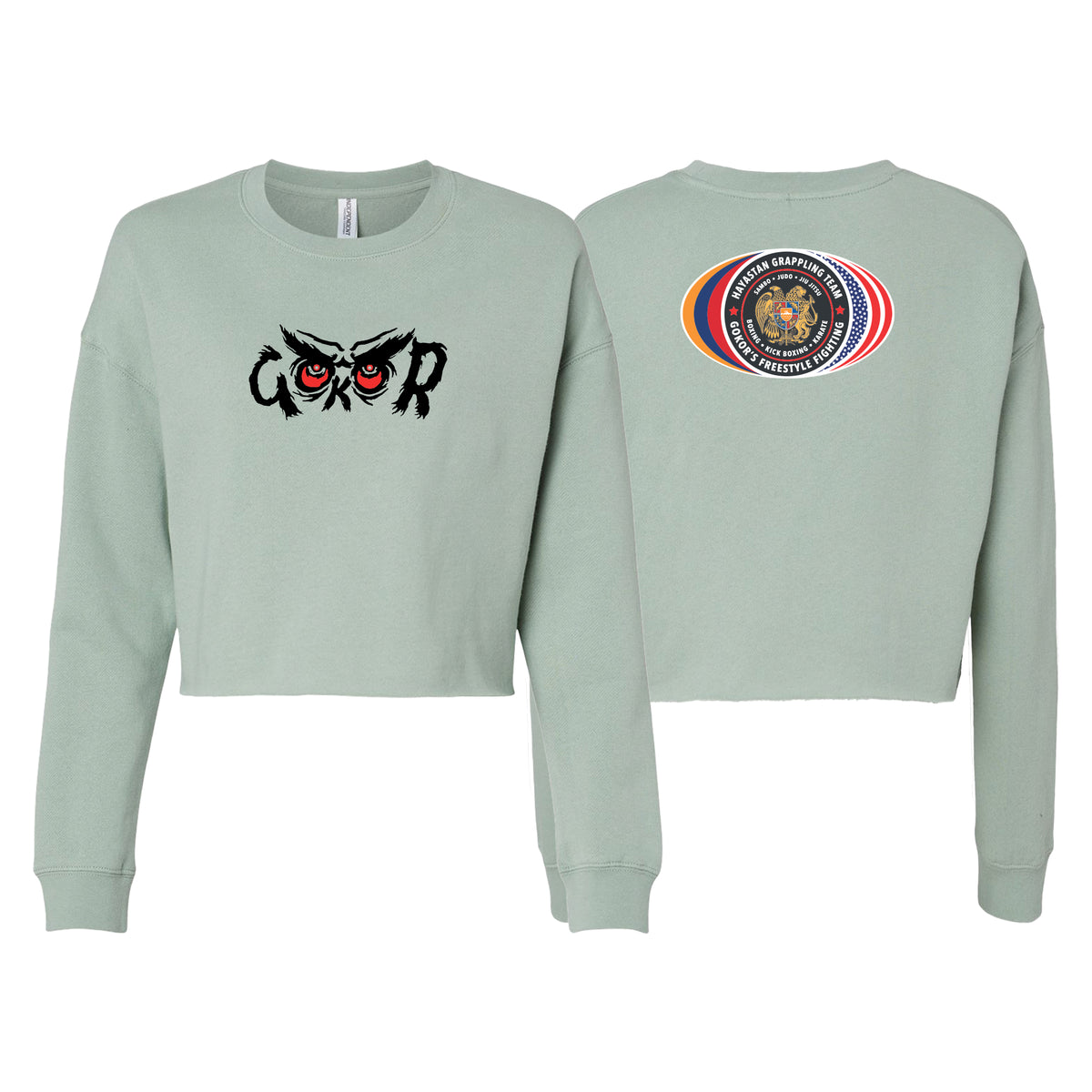 Hayastan Grappling Academy Women's Cropped Crewneck Sweatshirt #8188 C