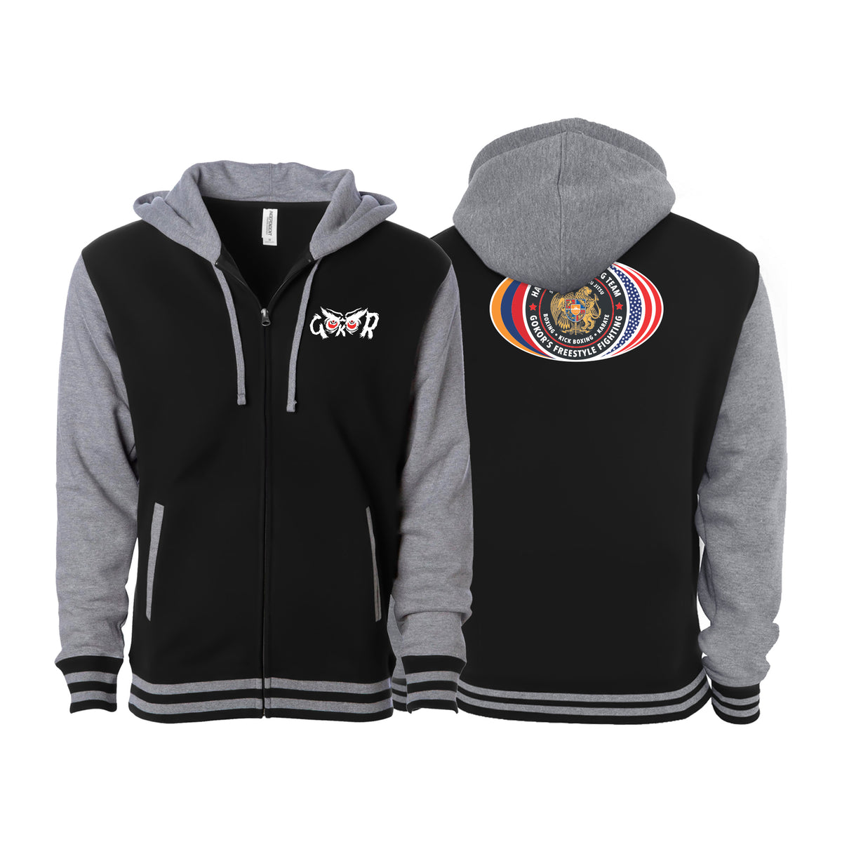 Hayastan Grappling Academy Varsity Zip-Up Hoodies #8188 D