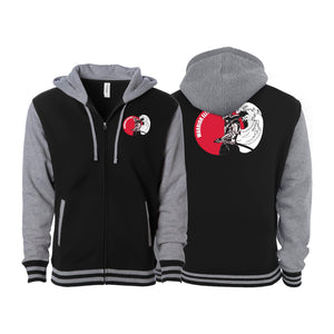 Warrior Elite BJJ Varsity Zip-Up Hoodies #8189 A