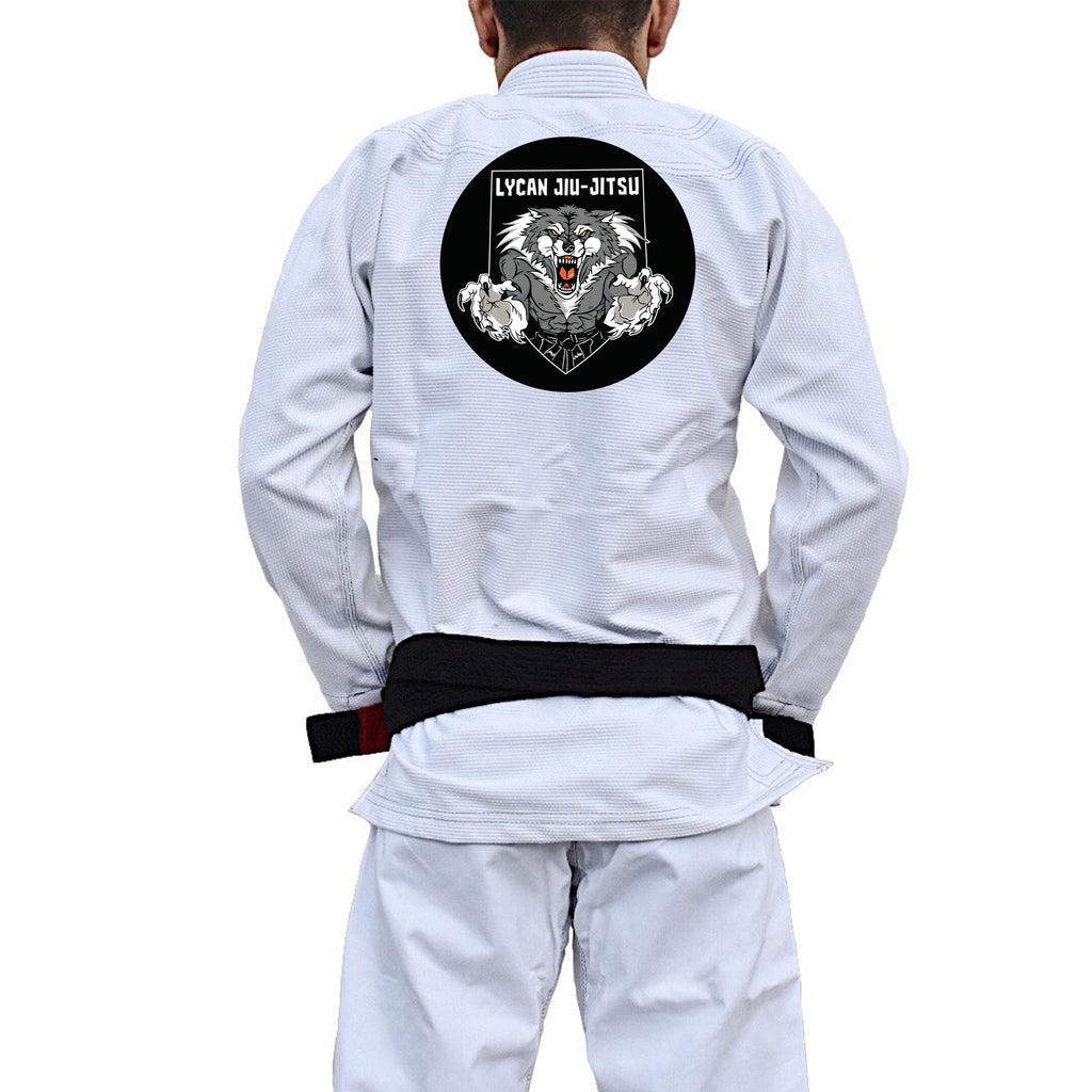 Lycan Jiu Jitsu Academy Kids Gi - White #1756 A