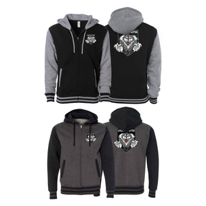 Lycan Jiu Jitsu Varsity Zip-Up Hoodies #8190 A