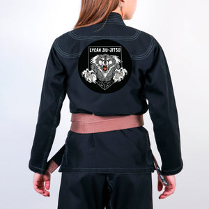 Lycan Jiu Jitsu Academy Women's Gi - Black #1756 A