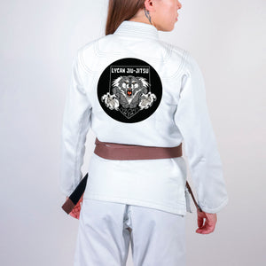 Lycan Jiu Jitsu Academy Women's Gi - White #1756 A