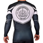Warriors Garden JJ Academy Rash Guards Black/White #8192 A