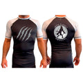 Mongrel MA All Black Ranked Short Sleeve Rash Guards #8194 G (10th Planet)