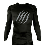 Mongrel MA All Black Rash Guards Long Sleeves #8194 G (10th Planet)