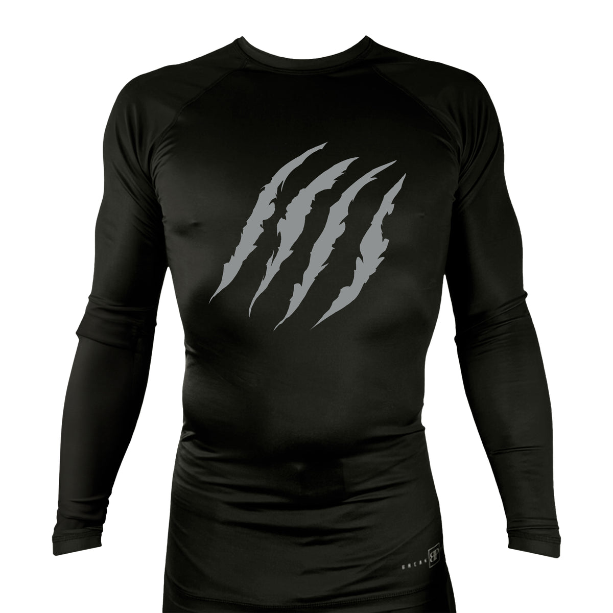 Mongrel MA All Black Rash Guards Long Sleeves #8194 G (10th Planet)