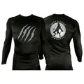Mongrel MA All Black Rash Guards Long Sleeves #8194 G (10th Planet)