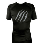 Mongrel MA All Black Rash Guards Short Sleeves #8194 G (10th Planet)
