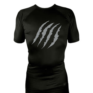 Mongrel MA All Black Rash Guards Short Sleeves #8194 G (10th Planet)