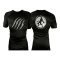 Mongrel MA All Black Rash Guards Short Sleeves #8194 G (10th Planet)