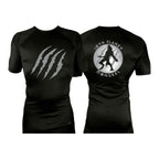 Mongrel MA All Black Rash Guards Short Sleeves #8194 G (10th Planet)