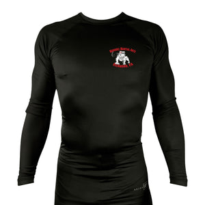 Mongrel MA All Black Rash Guards Long Sleeves #8194 J