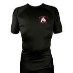 Mongrel MA All Black Rash Guards Short Sleeves #8194 J
