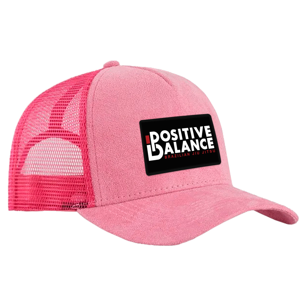 Positive Balance Jiu Jitsu Suede Trucker Hat #8195 A